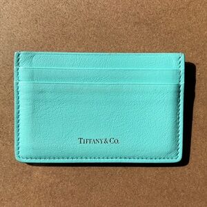 Tiffany & Co. Robin's Egg Blue Leather Card Sleeve